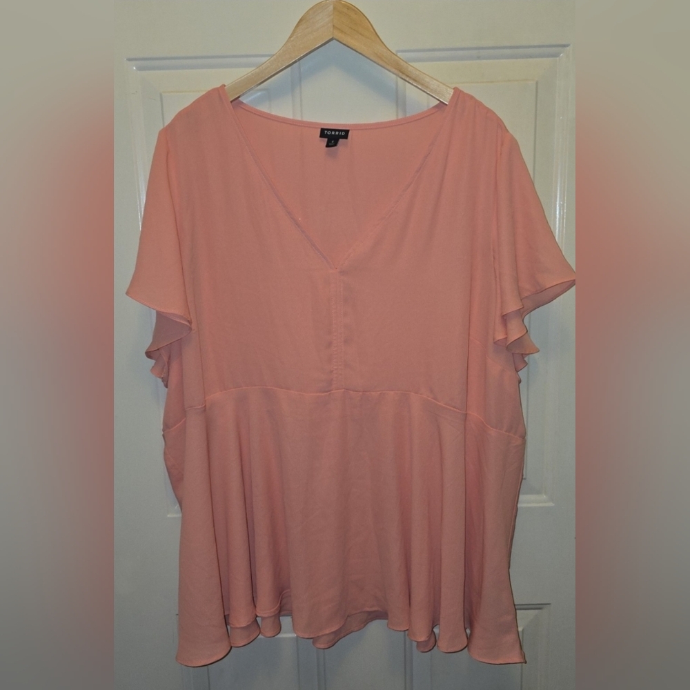 Torrid Soft Coral Blouse
